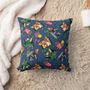 Gremlins™ 80's Retrowave Pattern Throw Pillow