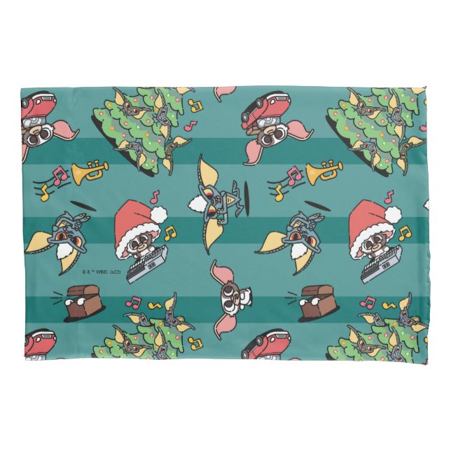 Gremlins | Cute Comic Christmas Pattern Pillow Case (Front)