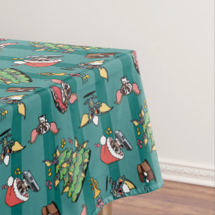 Gremlins Cute Comic Christmas Pattern Tablecloth