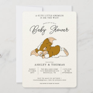 Gremlins   Gizmo Baby Shower Invitation