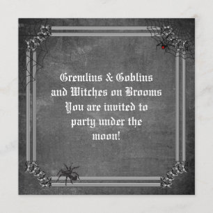 Gremlins & Goblins Spooky Halloween Invitation