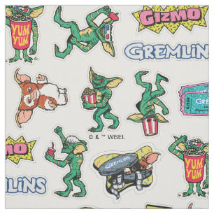 Gremlins™ Sticker Fun Pattern Fabric