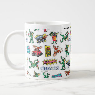 Gremlins™ Sticker Fun Pattern Giant Coffee Mug