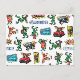 Gremlins™ Sticker Fun Pattern Postcard