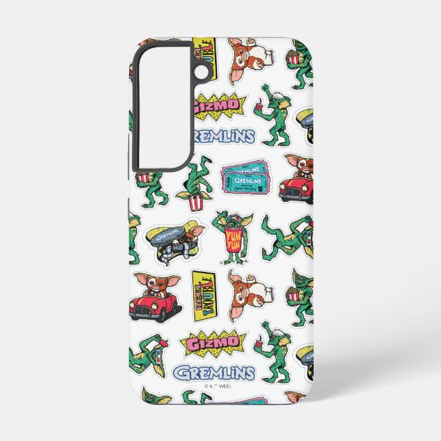 Gremlins™ Sticker Fun Pattern Samsung Galaxy Case (Back)