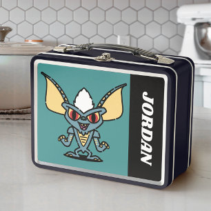 Gremlins Stripe Cute Comic Add Your Name Metal Lunch Box