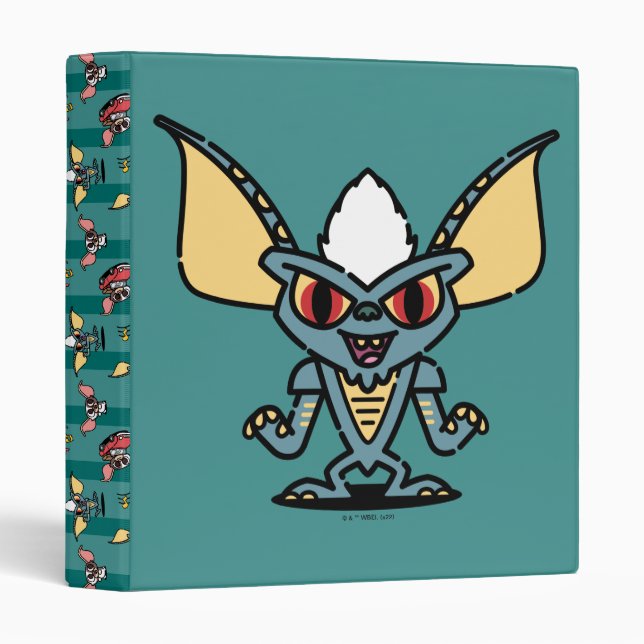 Gremlins | Stripe Cute Comic Character 3 Ring Binder (Front/Spine)