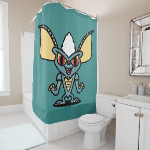 Gremlins Stripe Cute Comic Character Shower Curtain