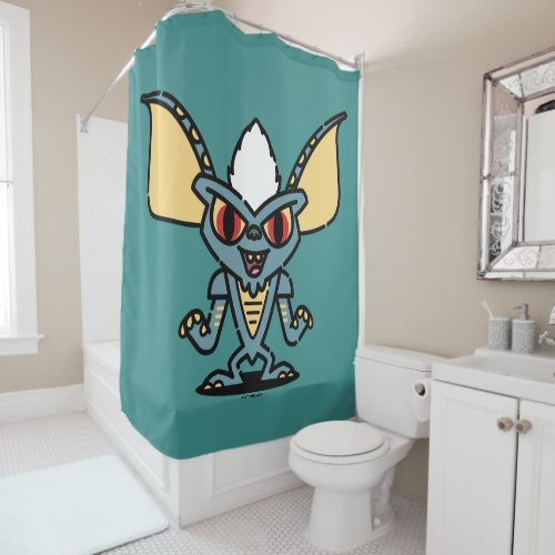 Gremlins  Stripe Cute Comic Character Shower Curtain