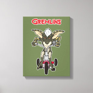 Gremlins Stripe Riding Tricycle Canvas Print