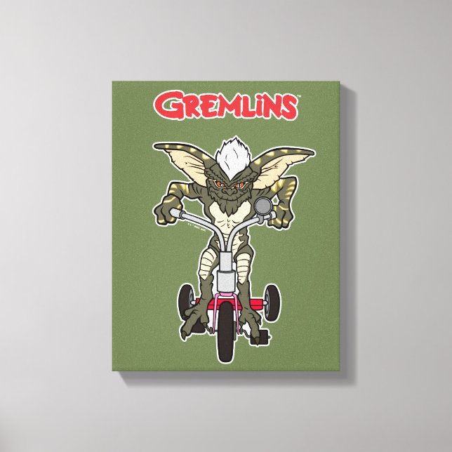 Gremlins | Stripe Riding Tricycle Canvas Print (Front)