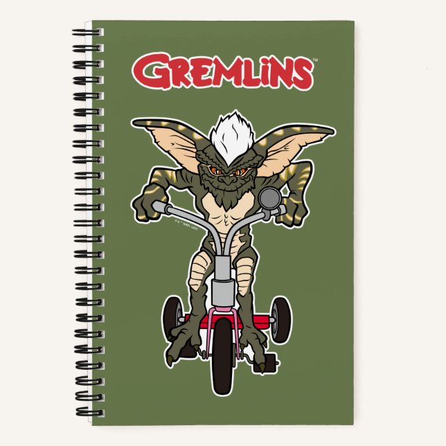 Gremlins | Stripe Riding Tricycle Notebook (Front)