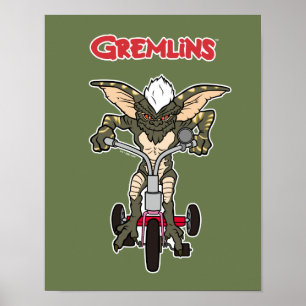 Gremlins Stripe Riding Tricycle Poster