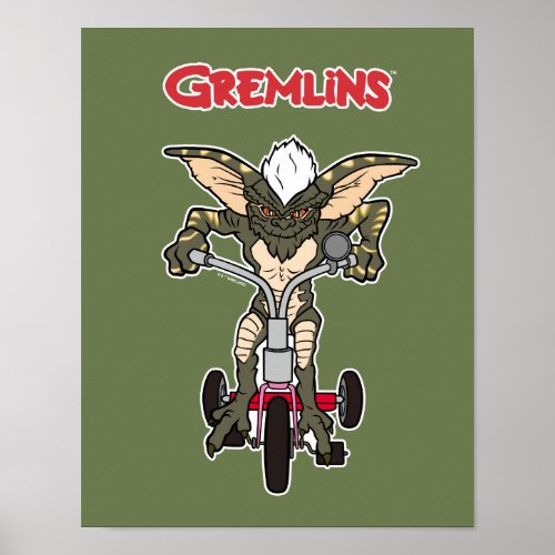 Gremlins  Stripe Riding Tricycle Poster