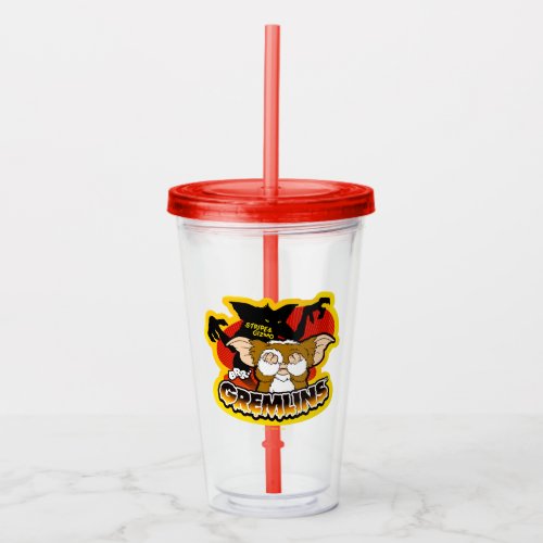 Gremlins  Stripe Scaring Gizmo Acrylic Tumbler