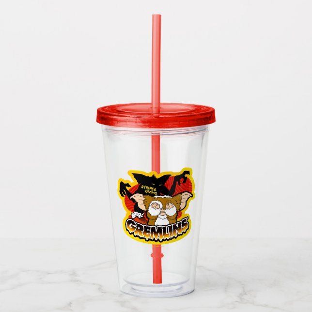 Gremlins | Stripe Scaring Gizmo Acrylic Tumbler (Front)
