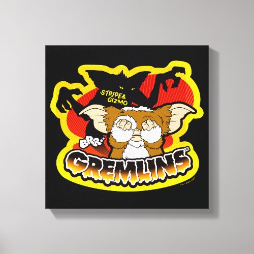 Gremlins  Stripe Scaring Gizmo Canvas Print