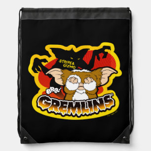 Gremlins   Stripe Scaring Gizmo Drawstring Bag
