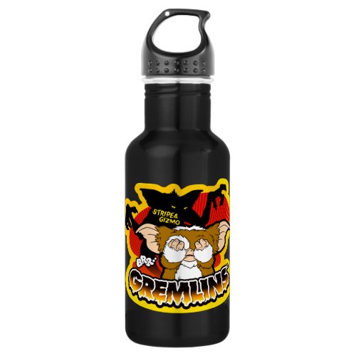 Gremlins  Stripe Scaring Gizmo Stainless Steel Water Bottle