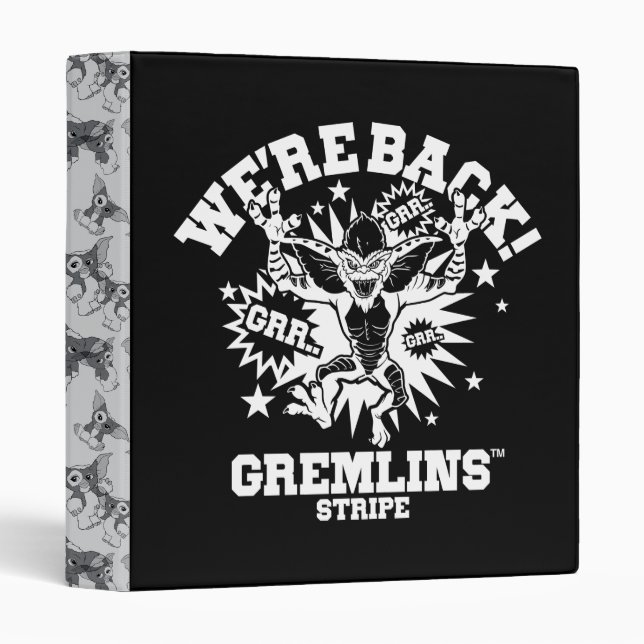 Gremlins | Stripe We're Back 3 Ring Binder (Front/Spine)
