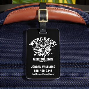 Gremlins Stripe We're Back Luggage Tag