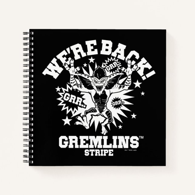 Gremlins | Stripe We're Back Notebook (Front)