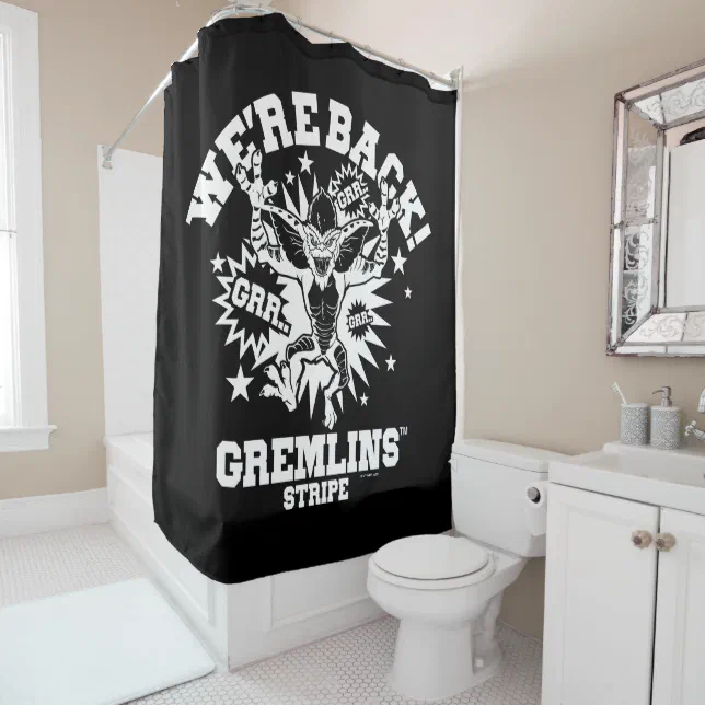 Gremlins | Stripe We're Back Shower Curtain