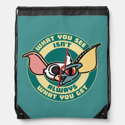 Gremlins  What You See Isnt Always What You Get Drawstring Bag