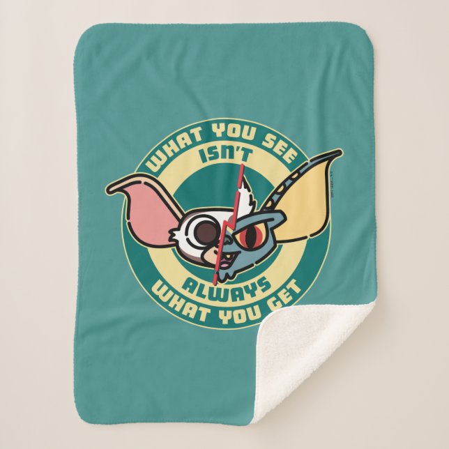 Gremlins | What You See Isn't Always What You Get Sherpa Blanket (Front)