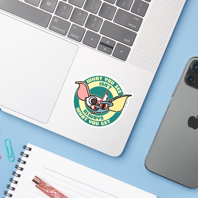Gremlins | What You See Isn't Always What You Get Sticker (Laptop w/ iPhone)