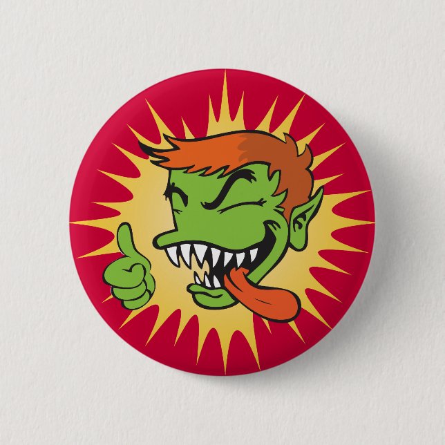 Gremmie Button - Red (Front)