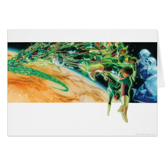 Gren Lanterns Flying in Space Cards (Front Horizontal)