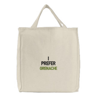 GRENACHE WINE T SHIRT EMBROIDERED TOTE BAG