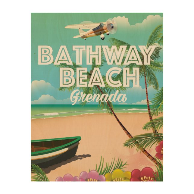 Grenada Bathway beach Travel Poster (Front)