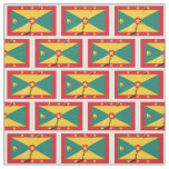 GRENADA CARRIACOU FLAG Map Outline Fabric