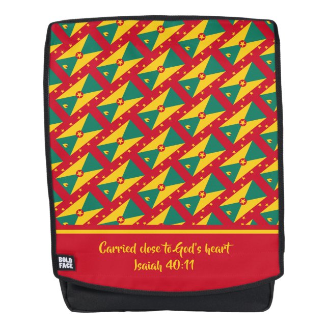 GRENADA Christian Scripture Bible Isaiah Backpack (Front)