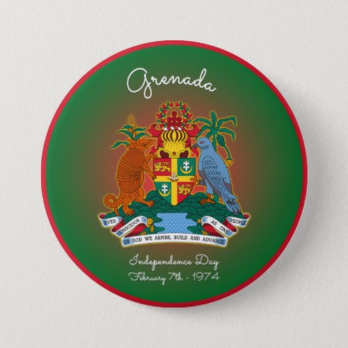 Grenada Coat of Arms Button