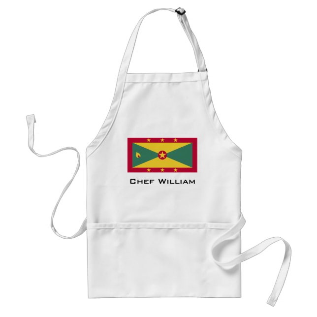 Grenada Flag Adult Apron (Front)