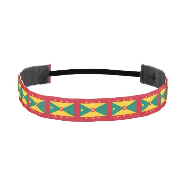 Grenada Flag Athletic Headband (Front)