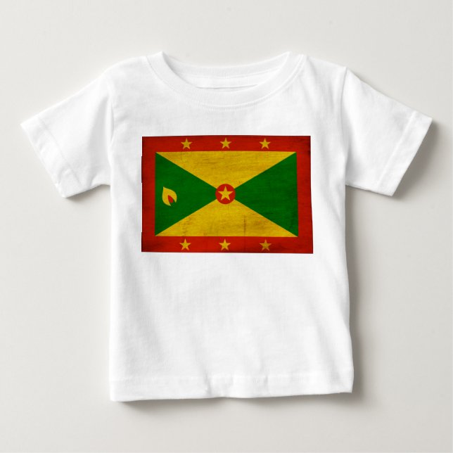 Grenada Flag Baby T-Shirt (Front)