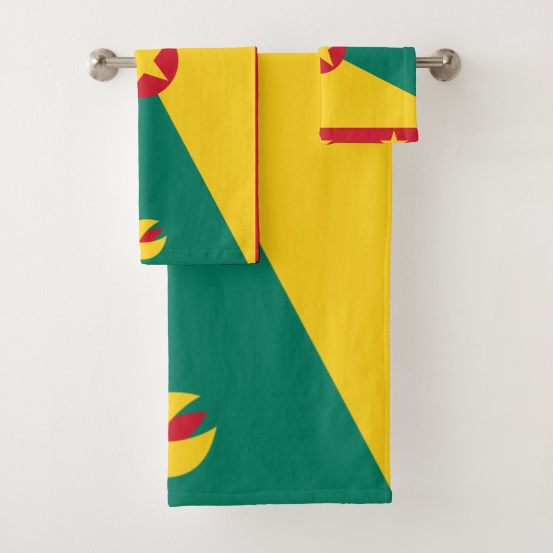 Grenada Flag Bath Towel Set | Zazzle