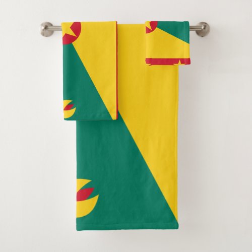 Grenada Flag Bath Towel Set