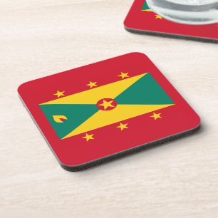 Grenada Flag Beverage Coaster