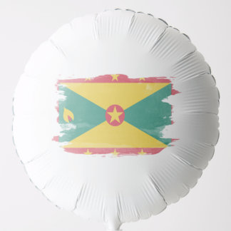 Grenada flag brush stroke, national flag balloon