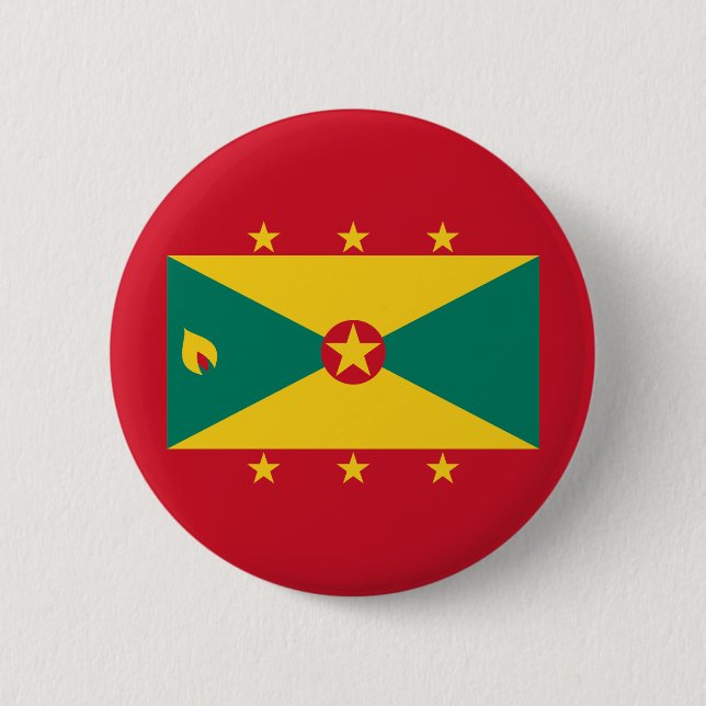 Grenada Flag Button (Front)
