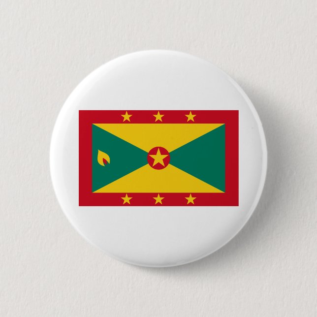 Grenada Flag Button (Front)