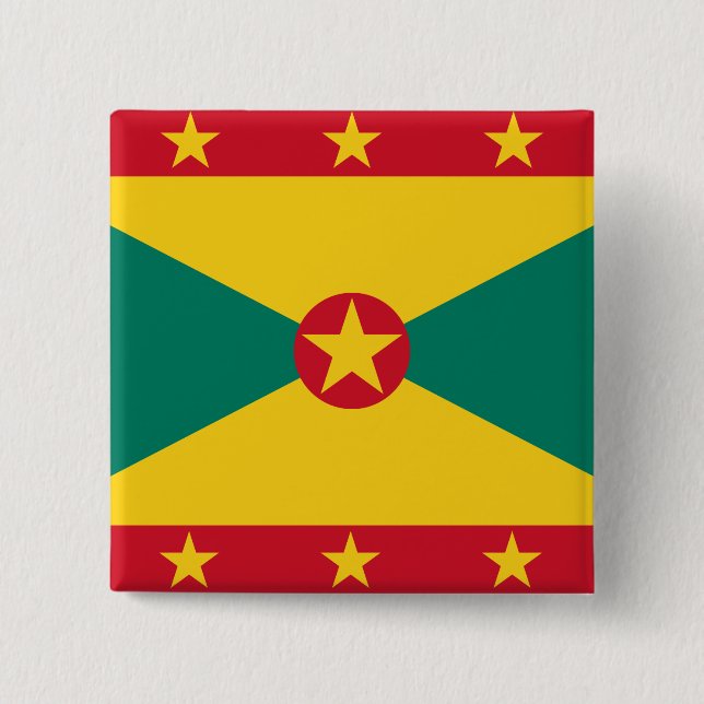Grenada Flag Button (Front)