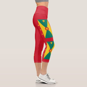 Grenada Flag Capri Leggings