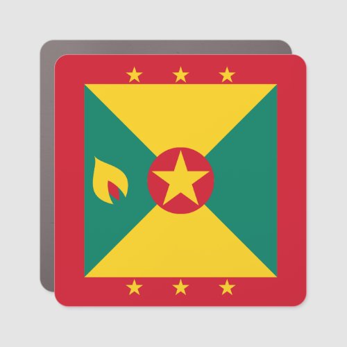 Grenada Flag Car Magnet