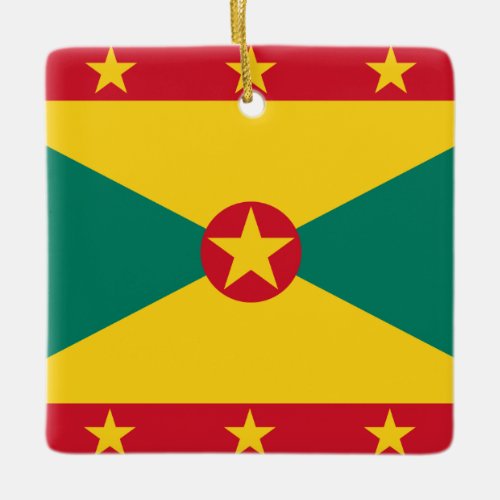 Grenada Flag  Ceramic Ornament